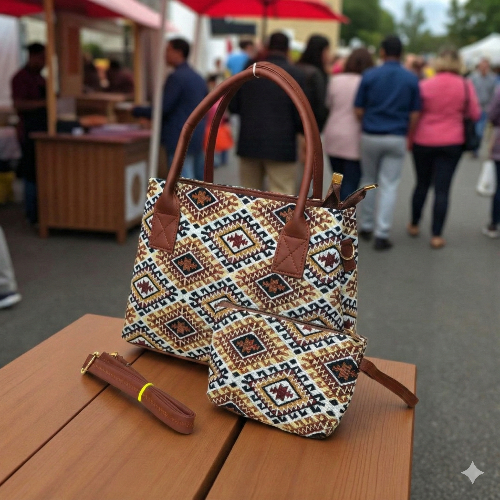 ZAKARD 2-Piece Combo Handbag with Pouch