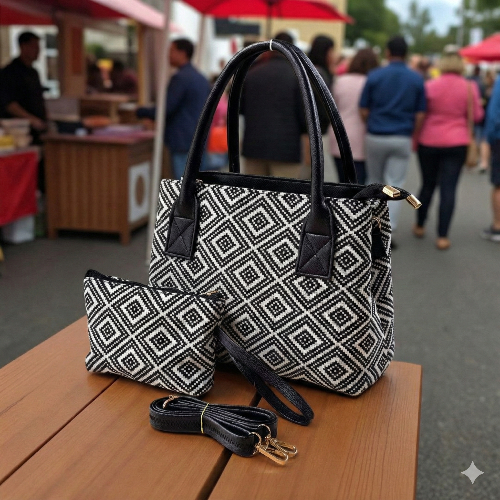 ZAKARD 2-Piece Combo Handbag with Pouch