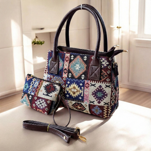 ZAKARD 2-Piece Combo Handbag with Pouch