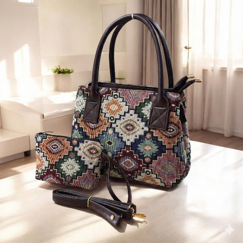 ZAKARD 2-Piece Combo Handbag with Pouch