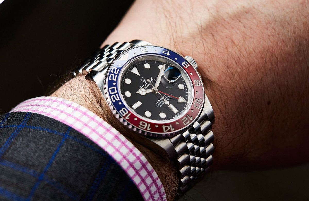 Rolex GMT Master II Watch with Pepsi Bezel For Men