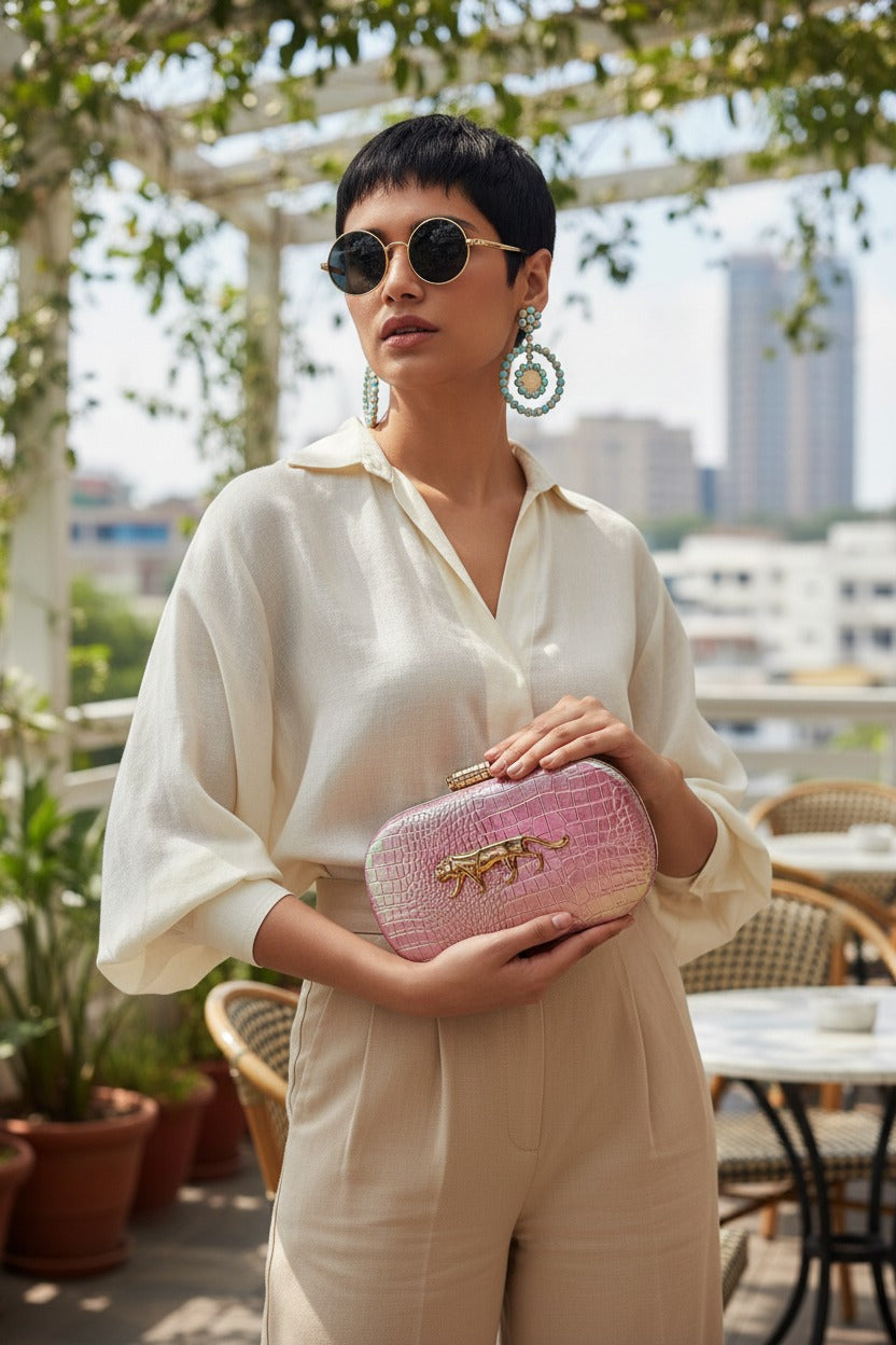 Sabyasachi Signature Crocodile Luxory Party Clutch