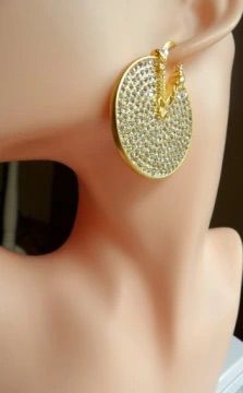Versace Big Diamond Earrings