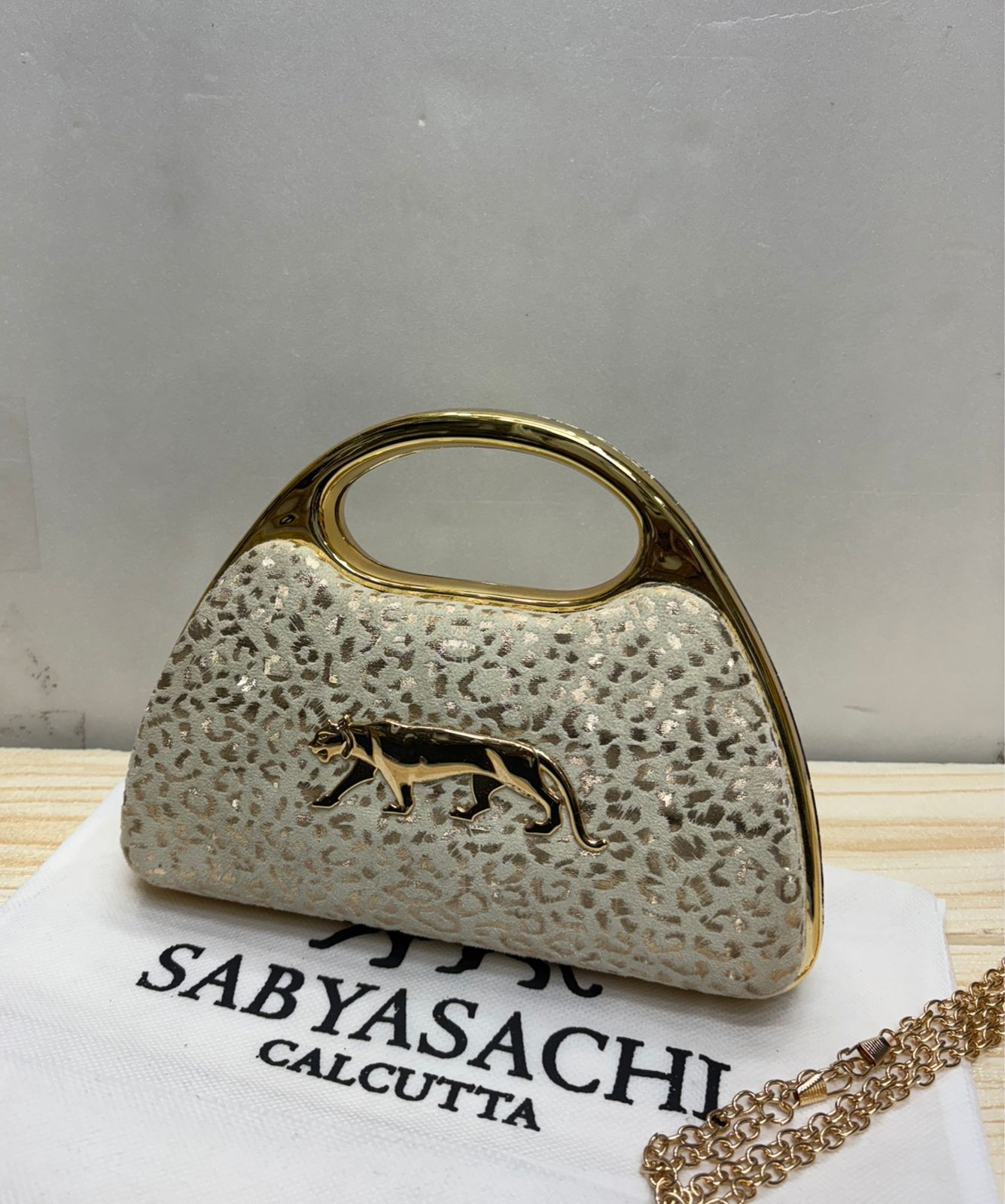Sabyasachi Elegant Leopard Clutch Bag