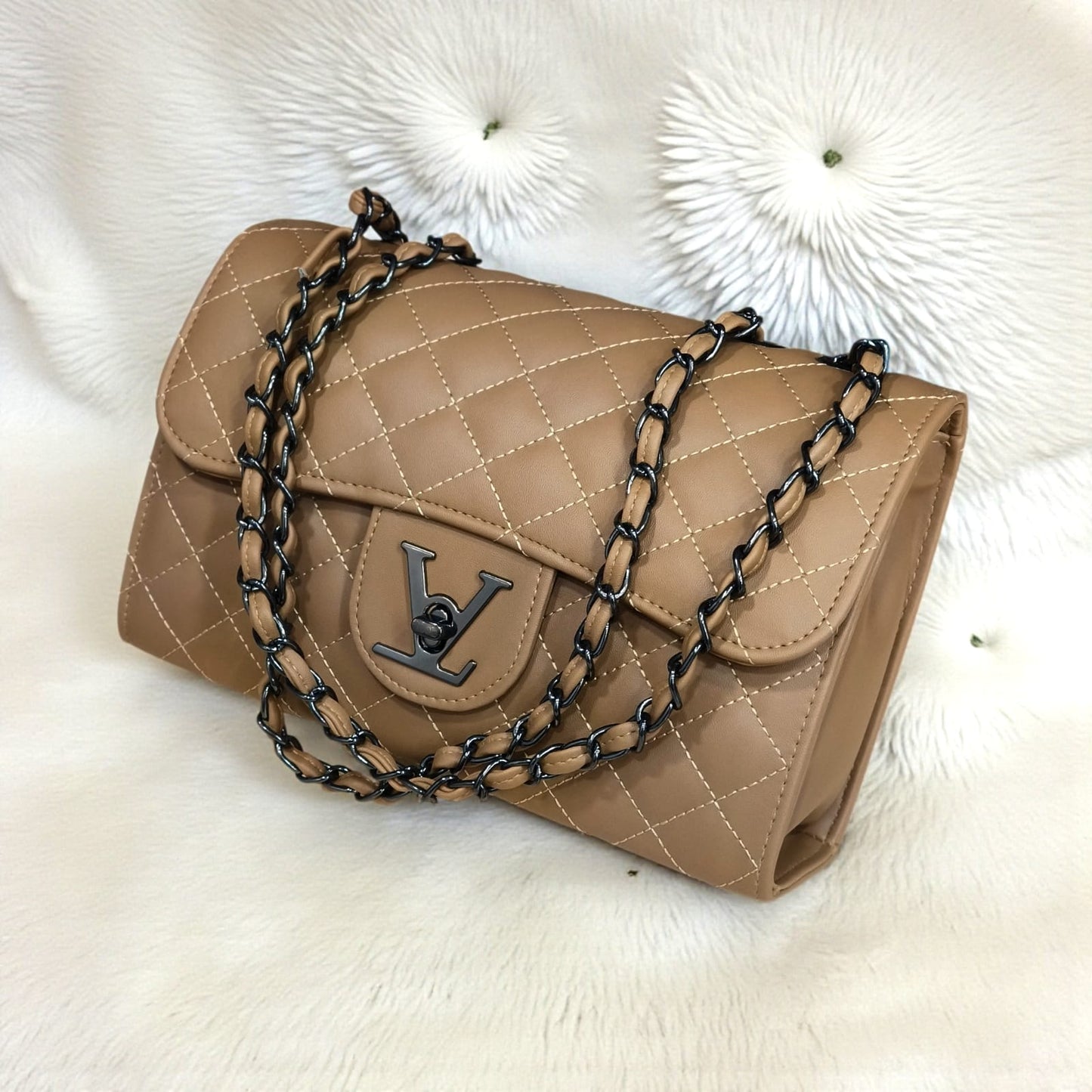 LV Élégance Quilted Chain Flap Bag