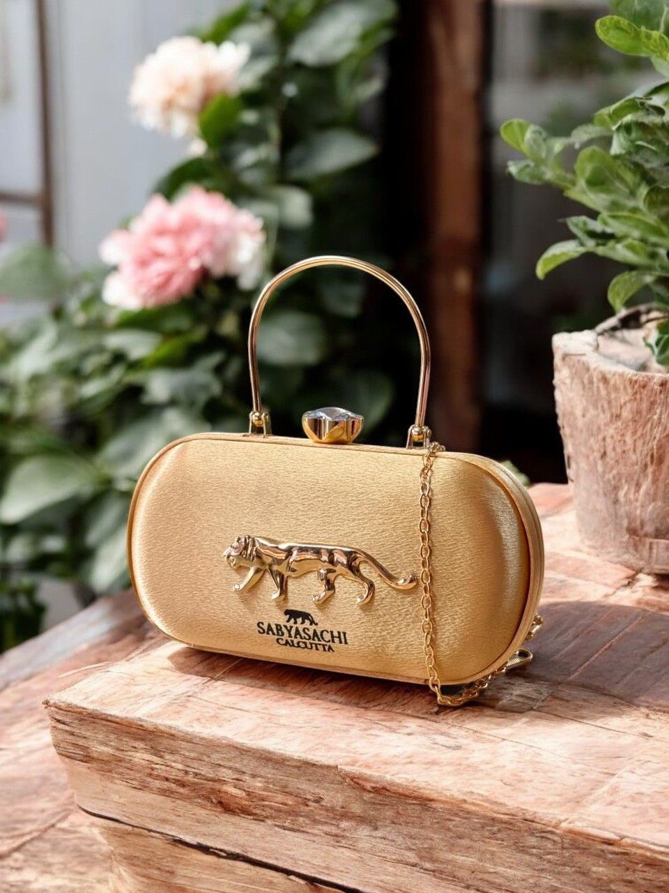 Sabyasachi Signature Silk Party Clutch