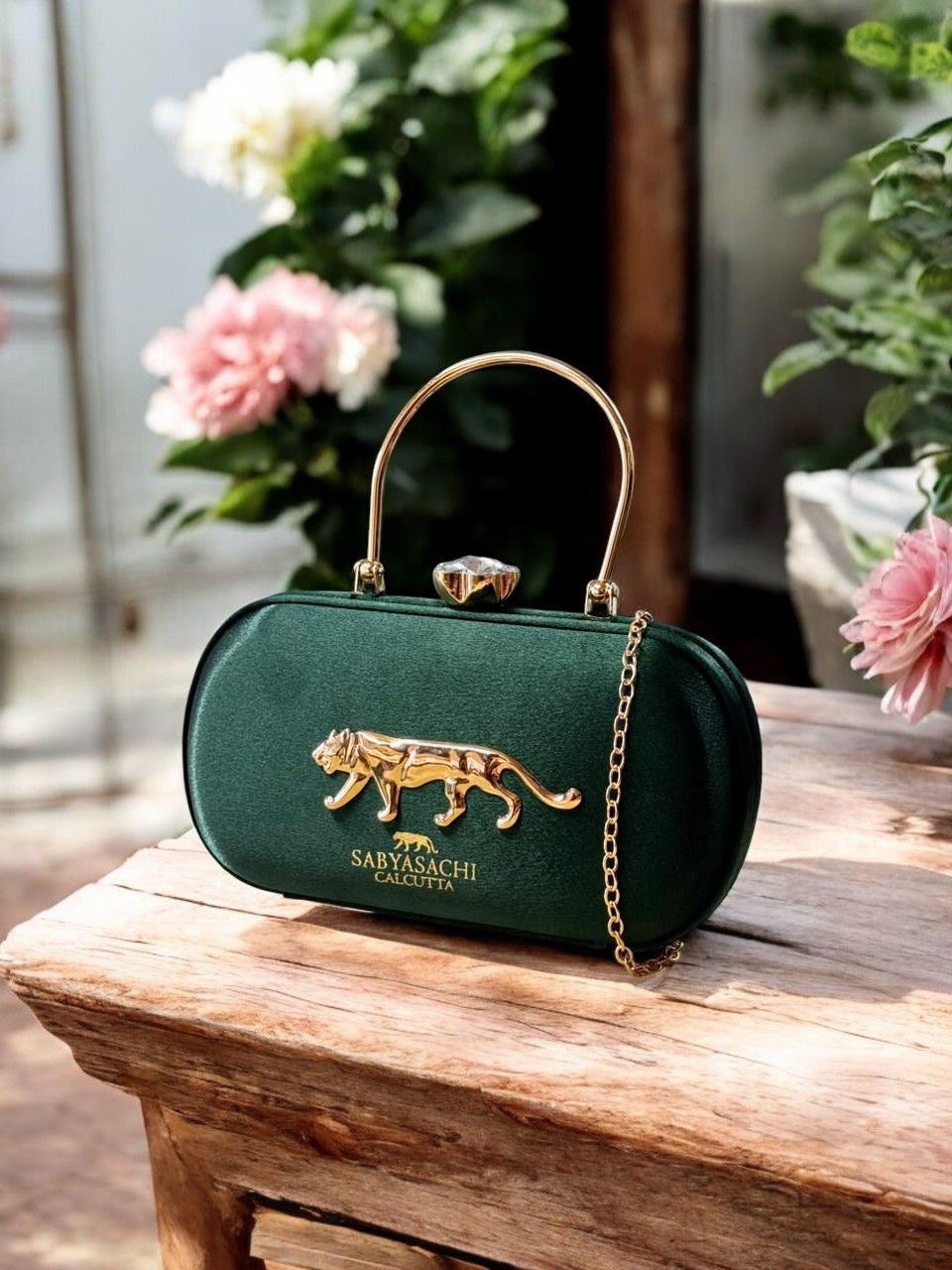 Sabyasachi Signature Silk Party Clutch