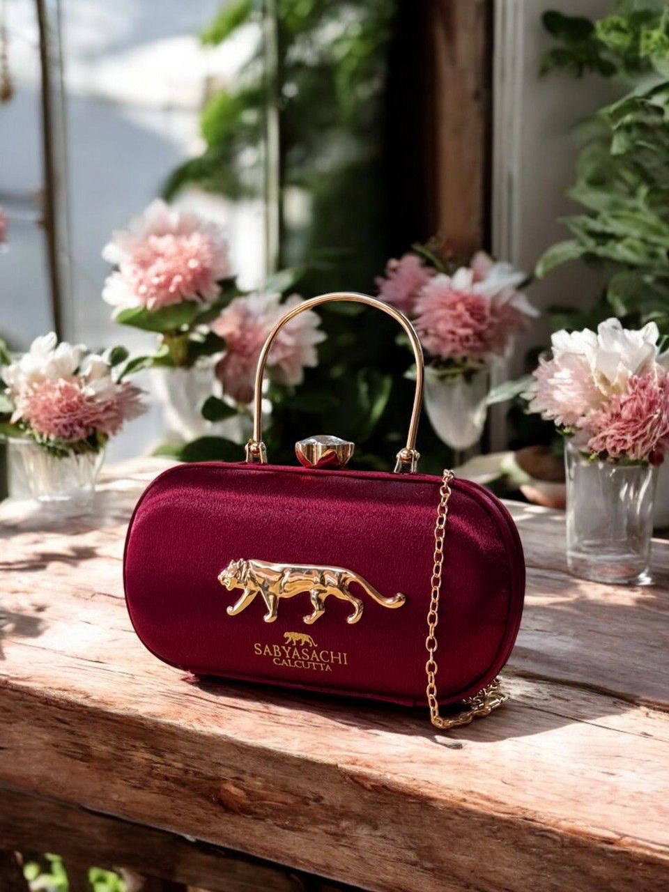 Sabyasachi Signature Silk Party Clutch