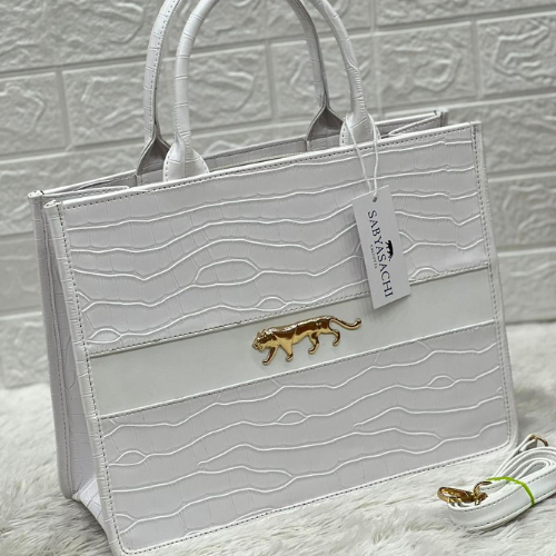 Crocodile 🐊 Leather Tote Bag Shoulder Bah With Strap Chain