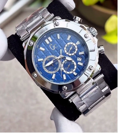 Guess GC collection Brev Silver blue Men Watchs