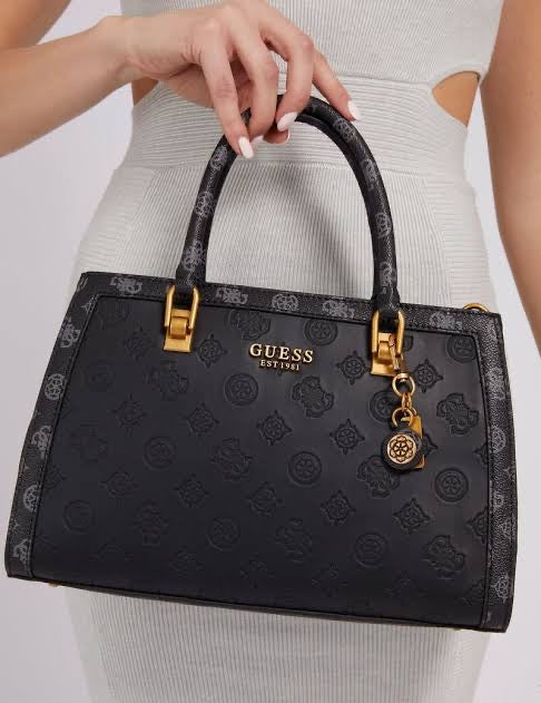 Guess sling bag for girls black print body