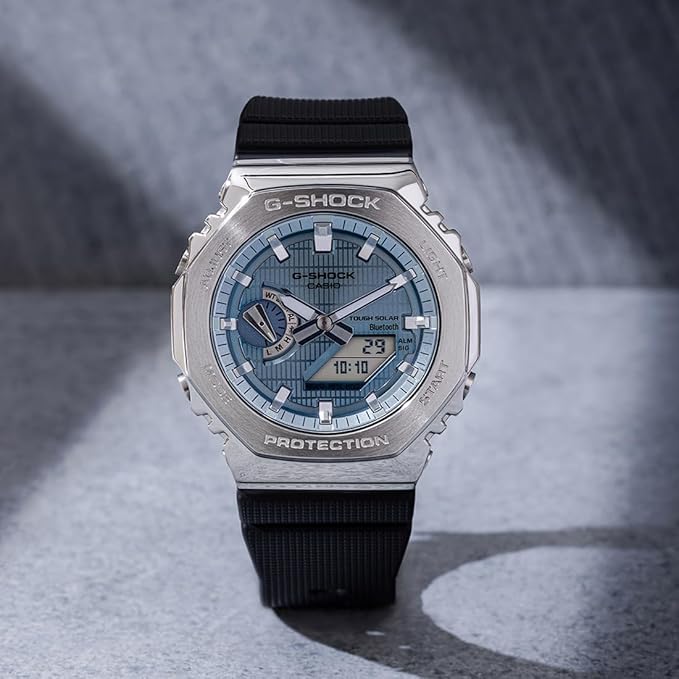 Casio G-Shock GBM-2100A-1A2DR Bluetooth Analog-Digital Turquoise Blue Dial Men (G1582)