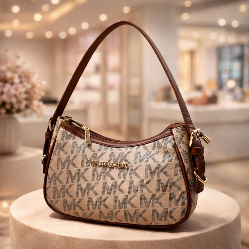 Michael Kors Small Shoulder Bag – Half-Moon Curved Design