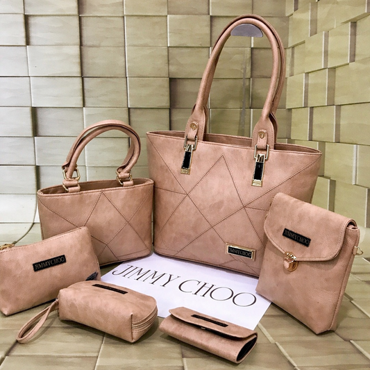 Jimmy Choo Luxury 6-Piece Handbag Combo Set (Premium Designer Collection)