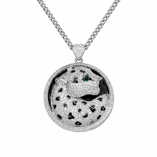 Cartier Beautiful Neckchain With Panther Face Pendent