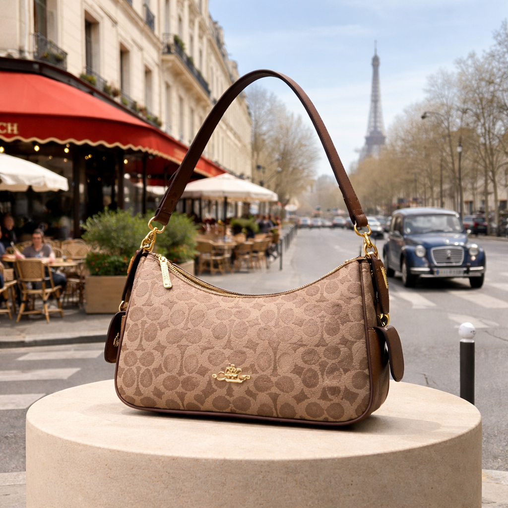 Coach Sling Bag – Dual Pocket & Dual Strap Design