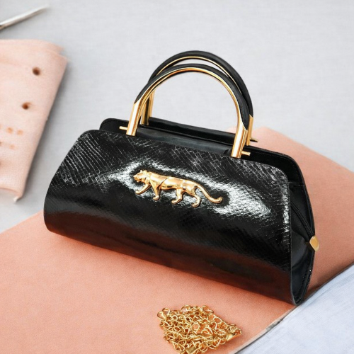 Sabyasachi Classy Elegant Clutch – Tiger Emblem Edition