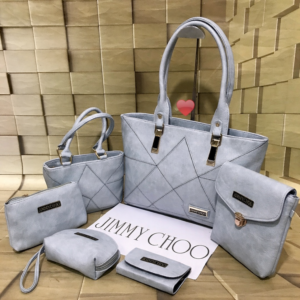 Jimmy Choo Luxury 6-Piece Handbag Combo Set (Premium Designer Collection)