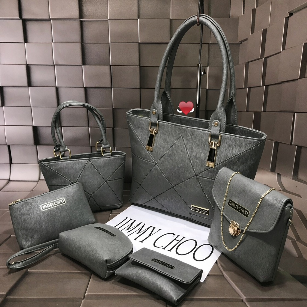 Jimmy Choo Luxury 6-Piece Handbag Combo Set (Premium Designer Collection)
