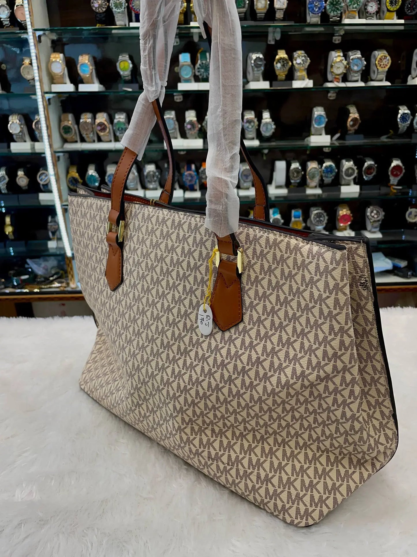 Michael Kors mk handbag for girls brown