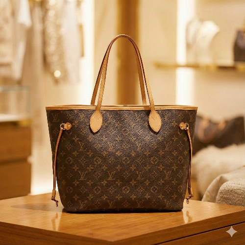 LV GO Signature Tote Bag with Removable Wallet