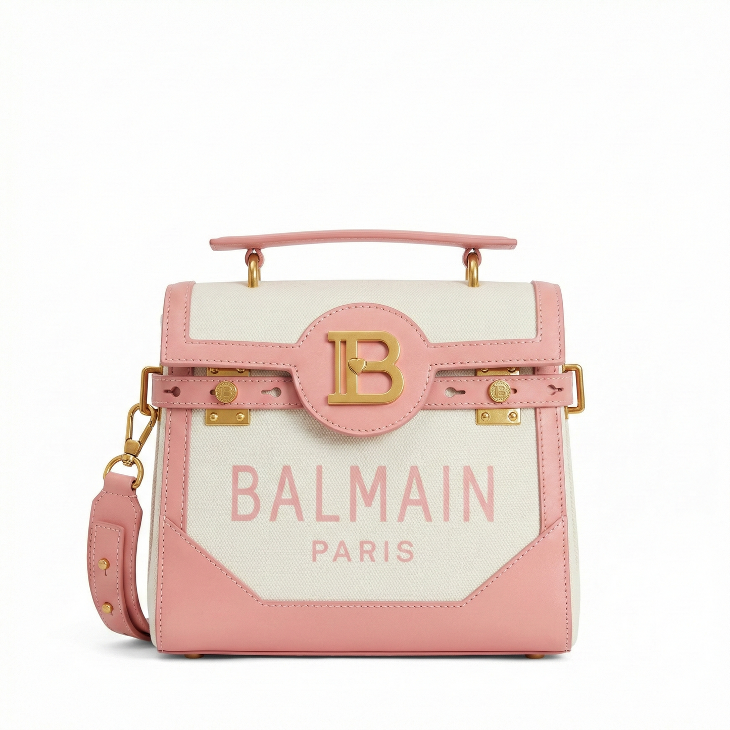 Balmain Monogram Medium Satchel Bag