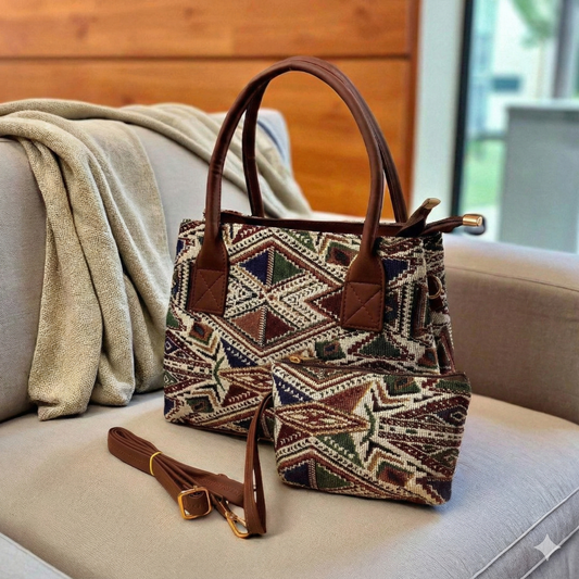 ZAKARD 2-Piece Combo Handbag with Pouch