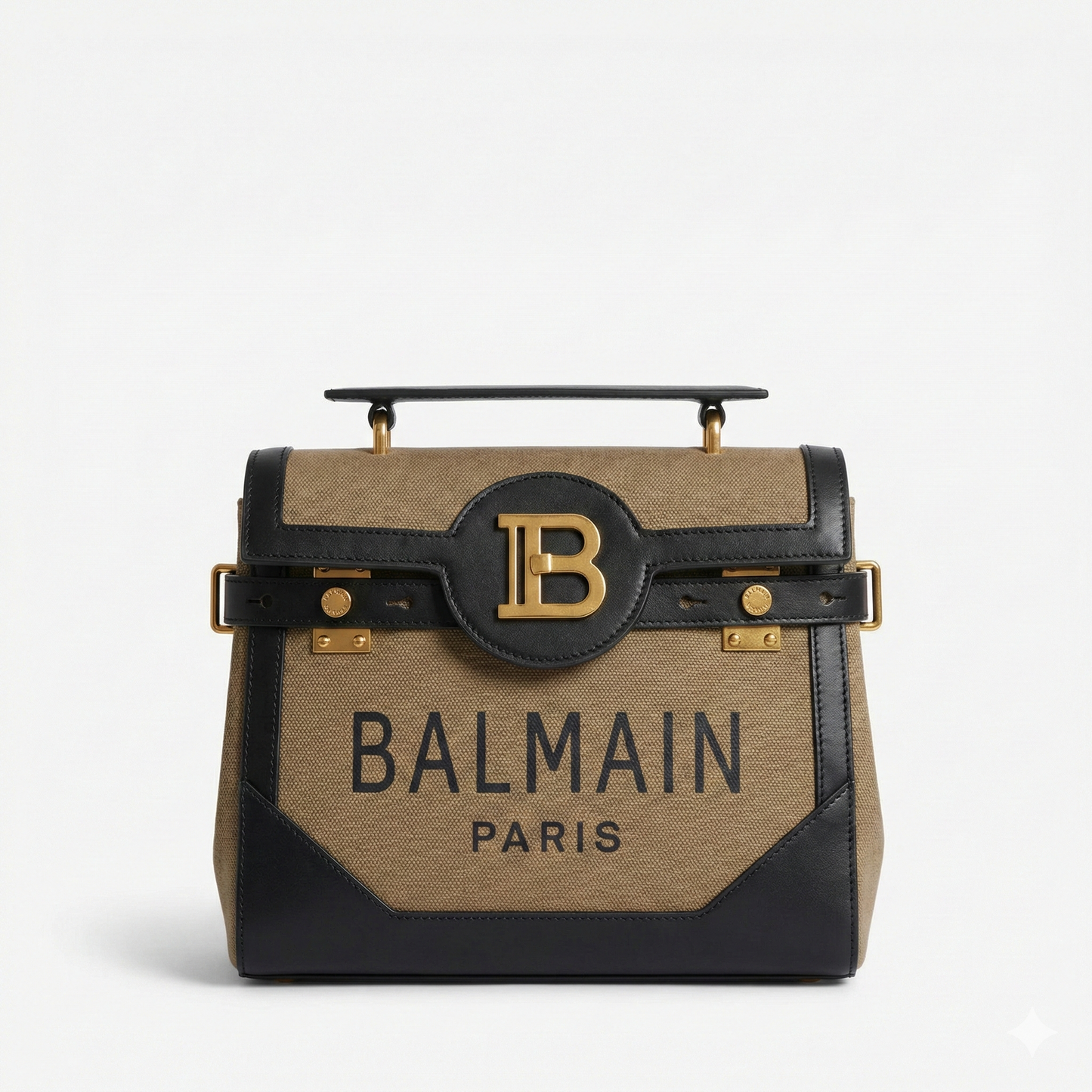 Balmain Monogram Medium Satchel Bag