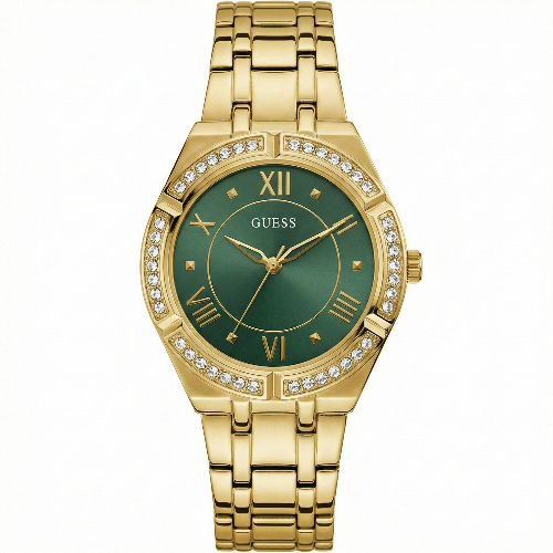 Guess COSMO Women Green Round Dial Analog Watch