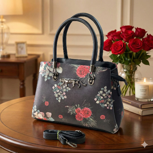 Sabyasachi Floral Printed Leather Sling Handbag – Designer Style