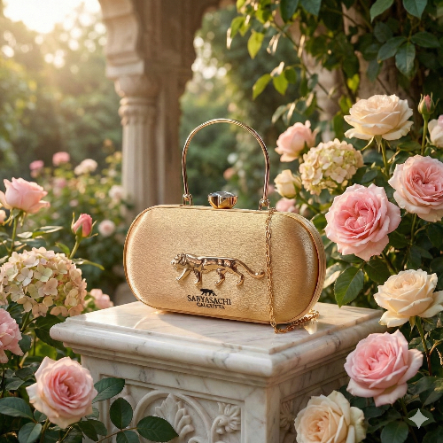 Sabyasachi Signature Silk Party Clutch