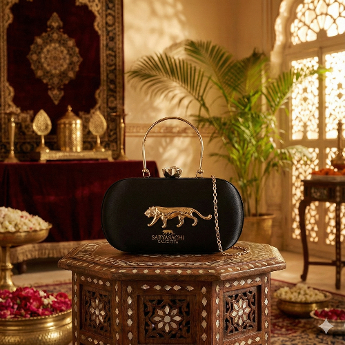 Sabyasachi Signature Silk Party Clutch