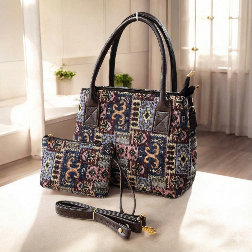 ZAKARD 2-Piece Combo Handbag with Pouch