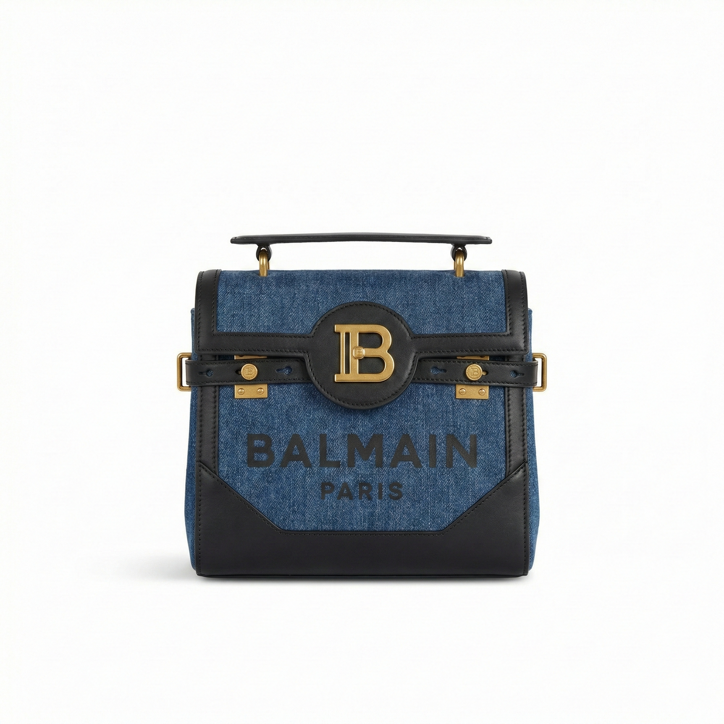 Balmain Monogram Medium Satchel Bag