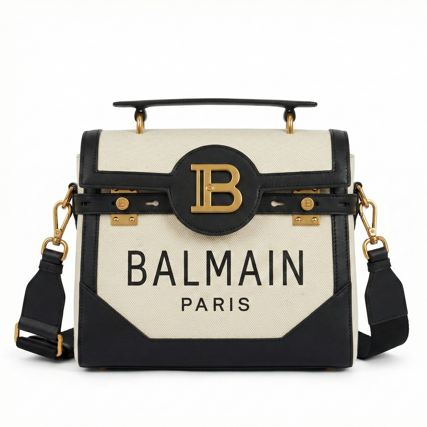 Balmain Monogram Medium Satchel Bag