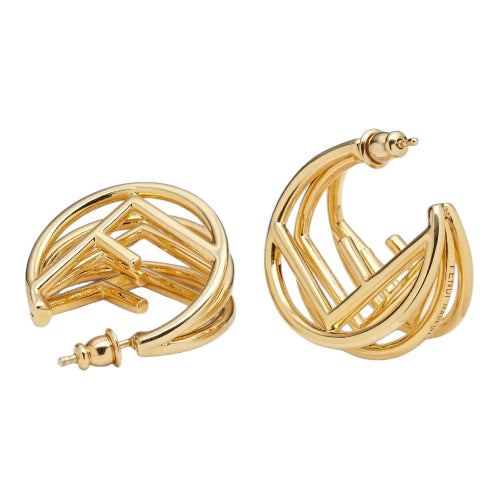 F is Fendi Signature Earrings