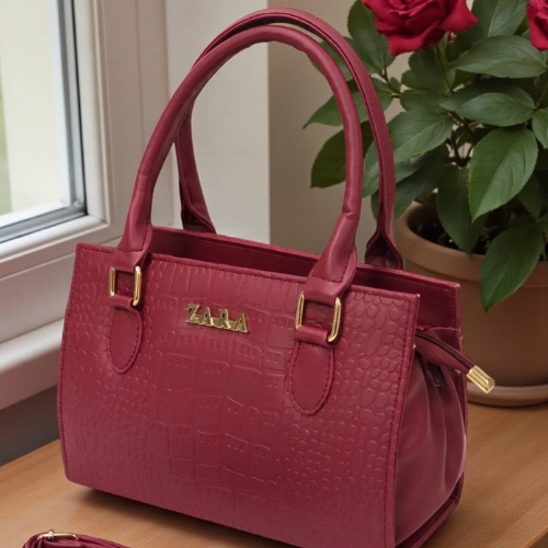 ZARA Chic Croc Classic Handbag