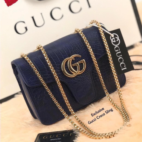 Gucci Croco Sling Bag