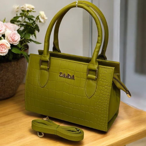 ZARA Chic Croc Classic Handbag