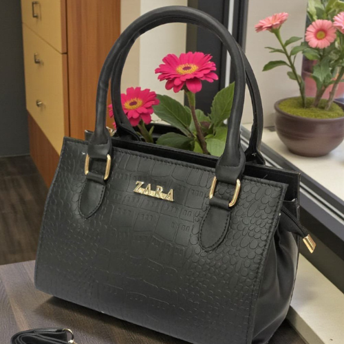ZARA Chic Croc Classic Handbag