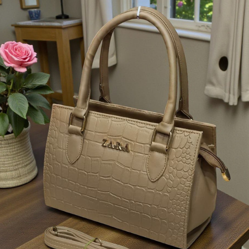 ZARA Chic Croc Classic Handbag