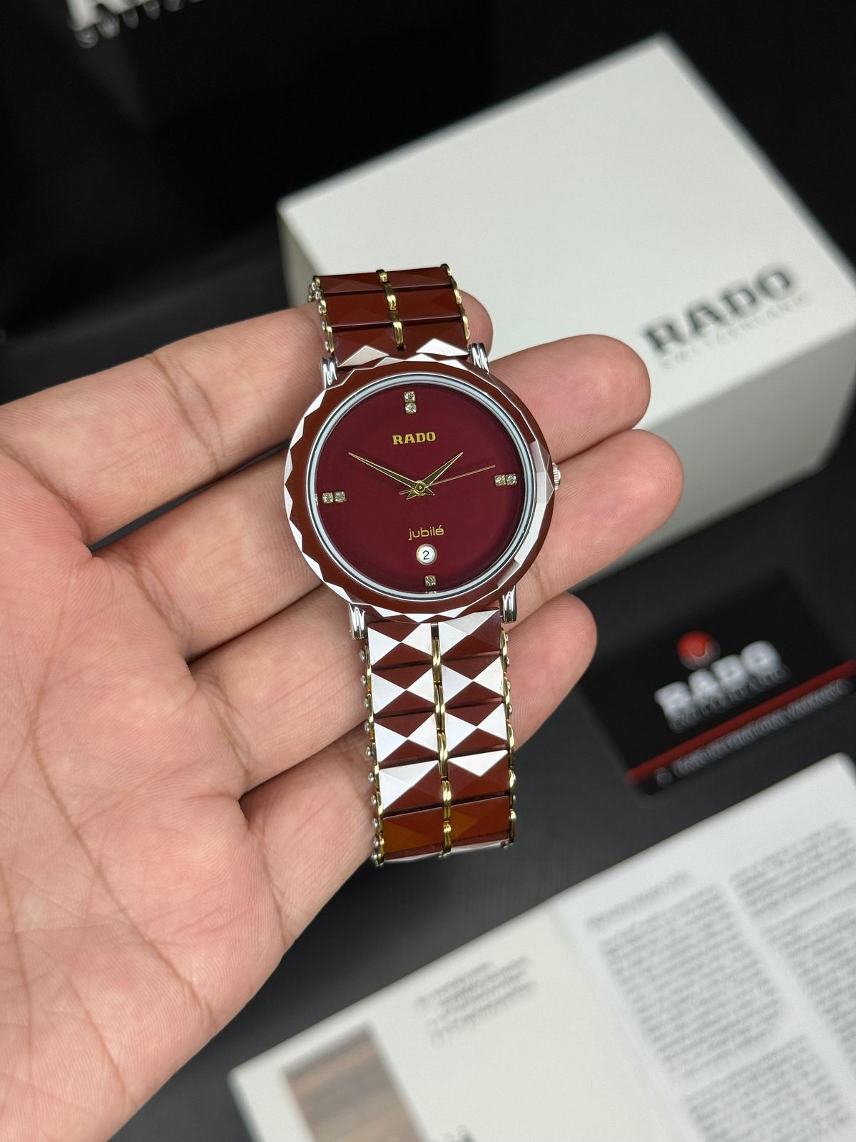 RADO Pure Gems Pyramid Ceramic Chain Watch