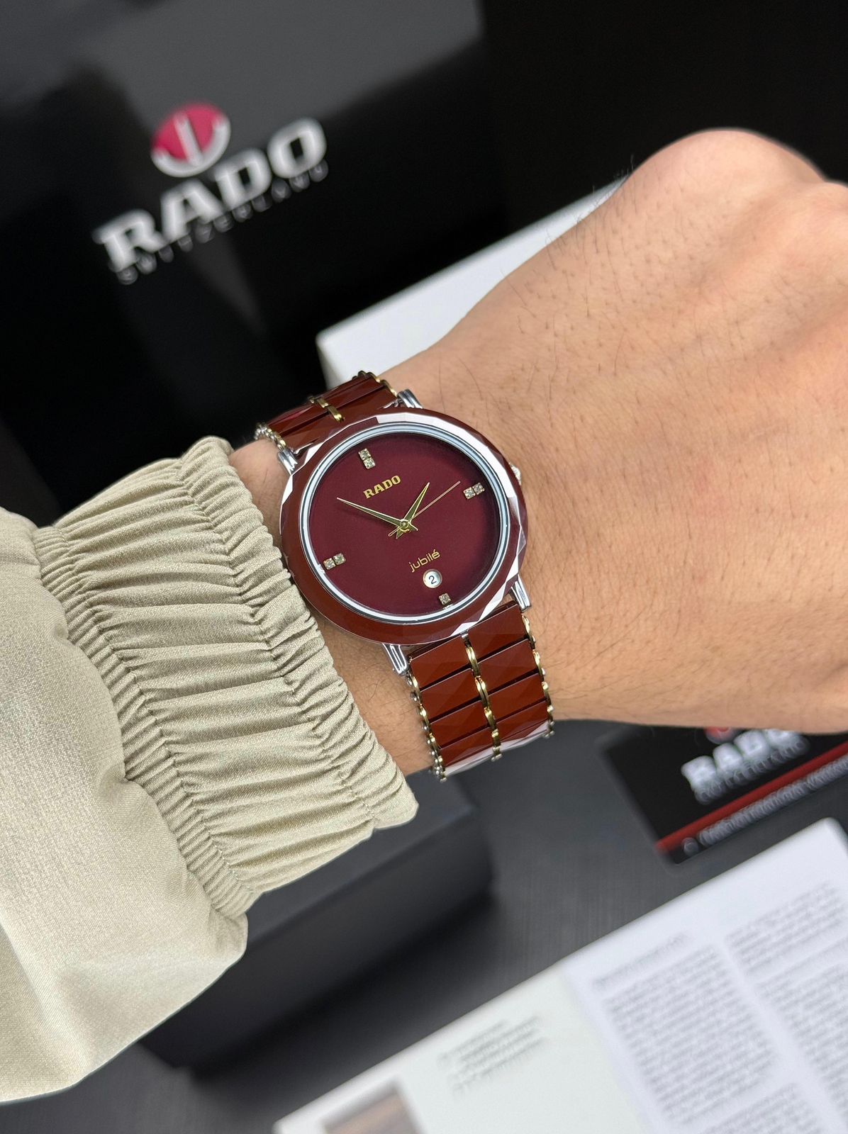 RADO Pure Gems Pyramid Ceramic Chain Watch