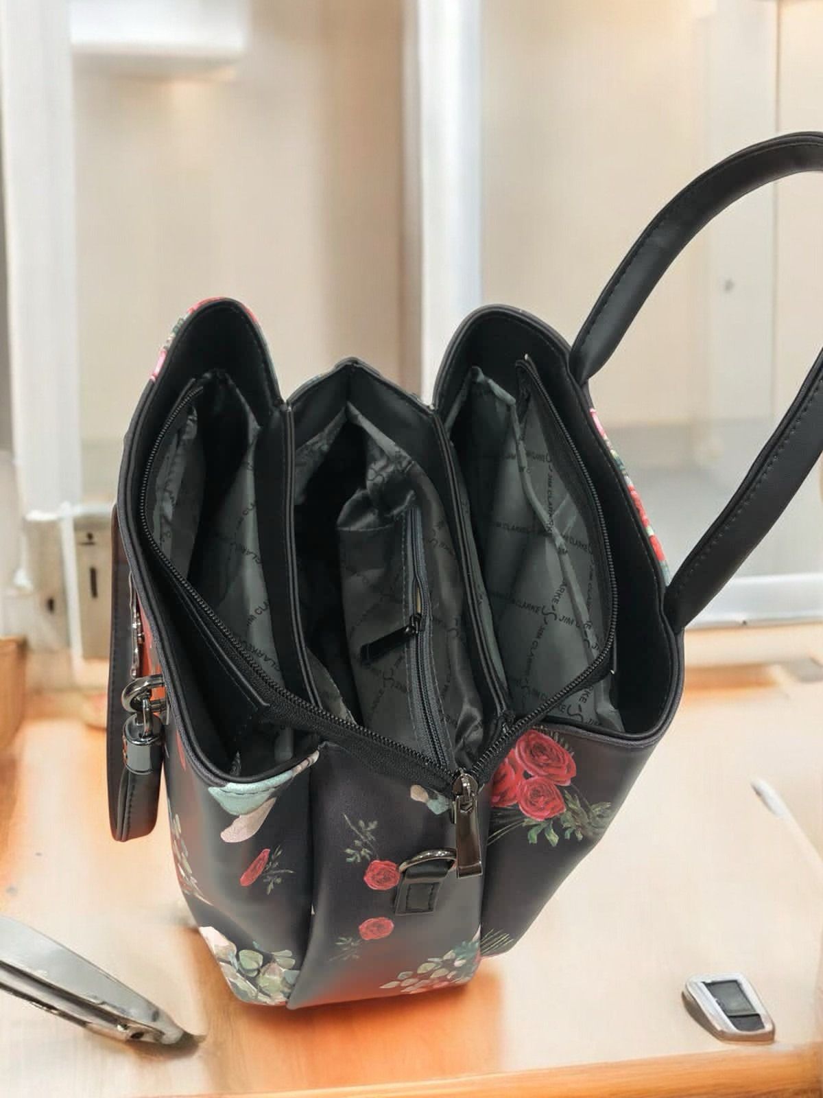 Sabyasachi Floral Printed Leather Sling Handbag – Designer Style