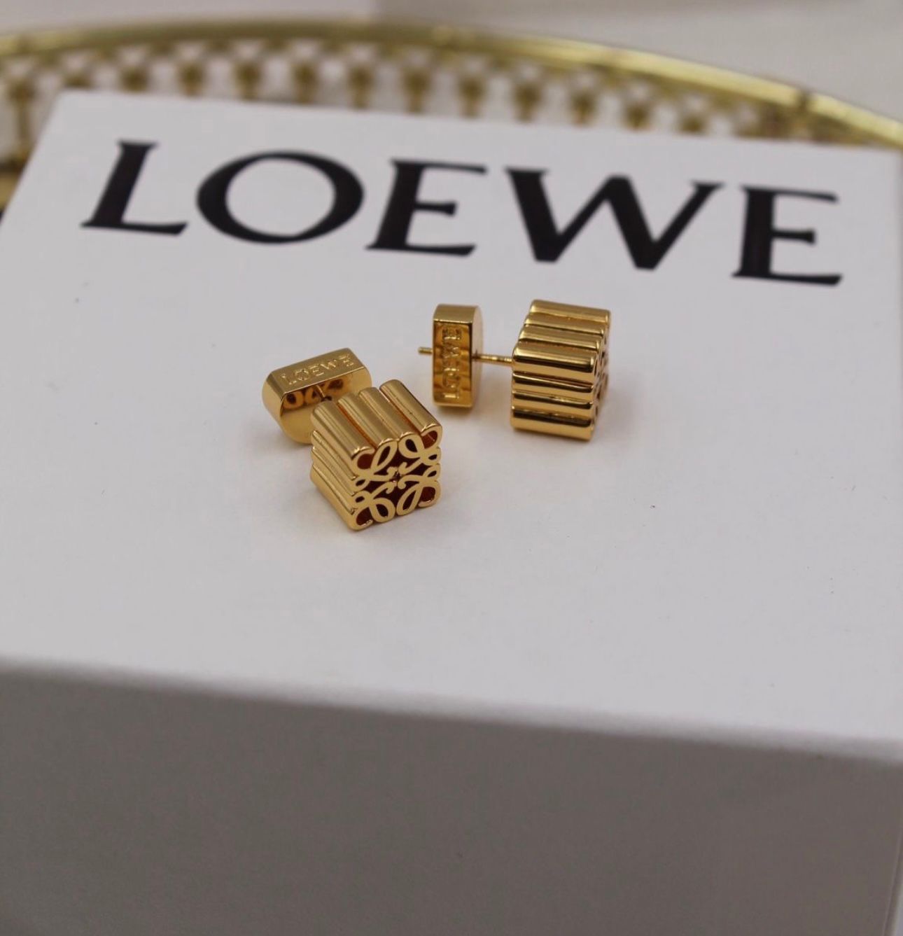 Loewe Logo Beautiful Earrings – Timeless Designer Elegance