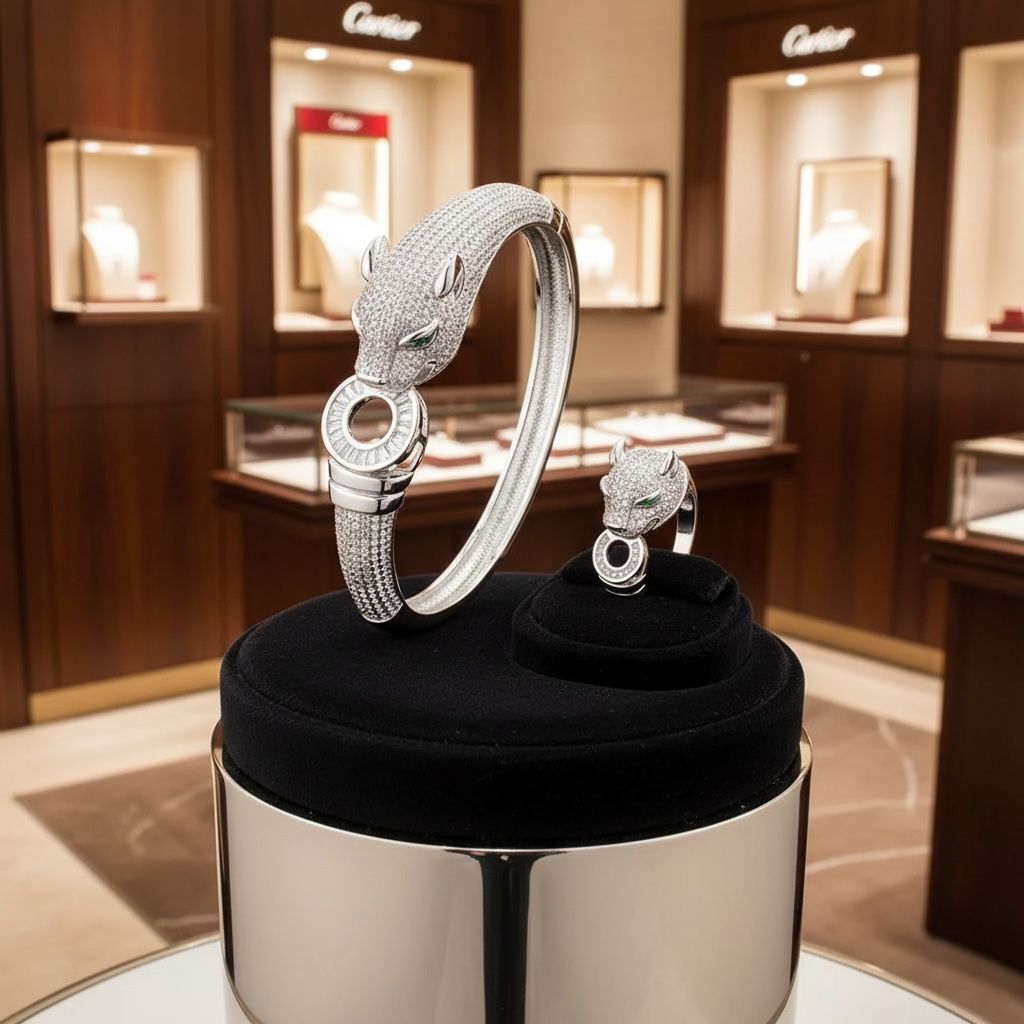 CARTIER PANTHER BRACELET WITH RING