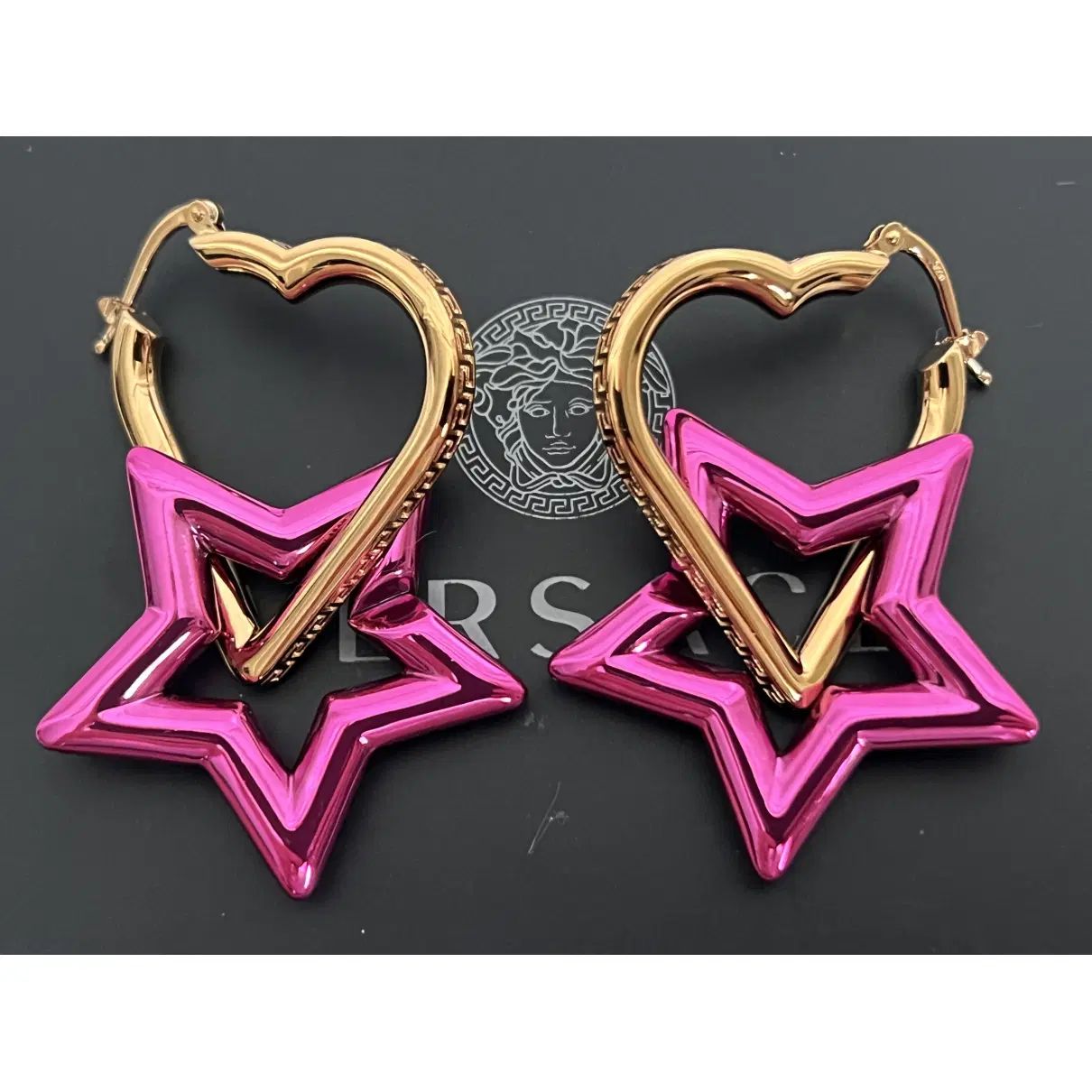 Versace Star Heart Funky Earrings For Her