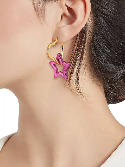 Versace Star Heart Funky Earrings For Her