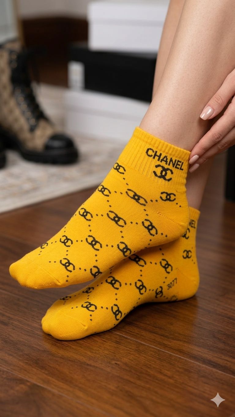 Chanel Brand Socks (Set Of 5 ) – Luxury Designer Comfort