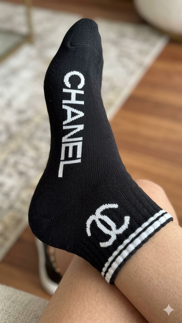 Chanel Brand Socks – Soft Luxury Designer Comfort (Set of 5)